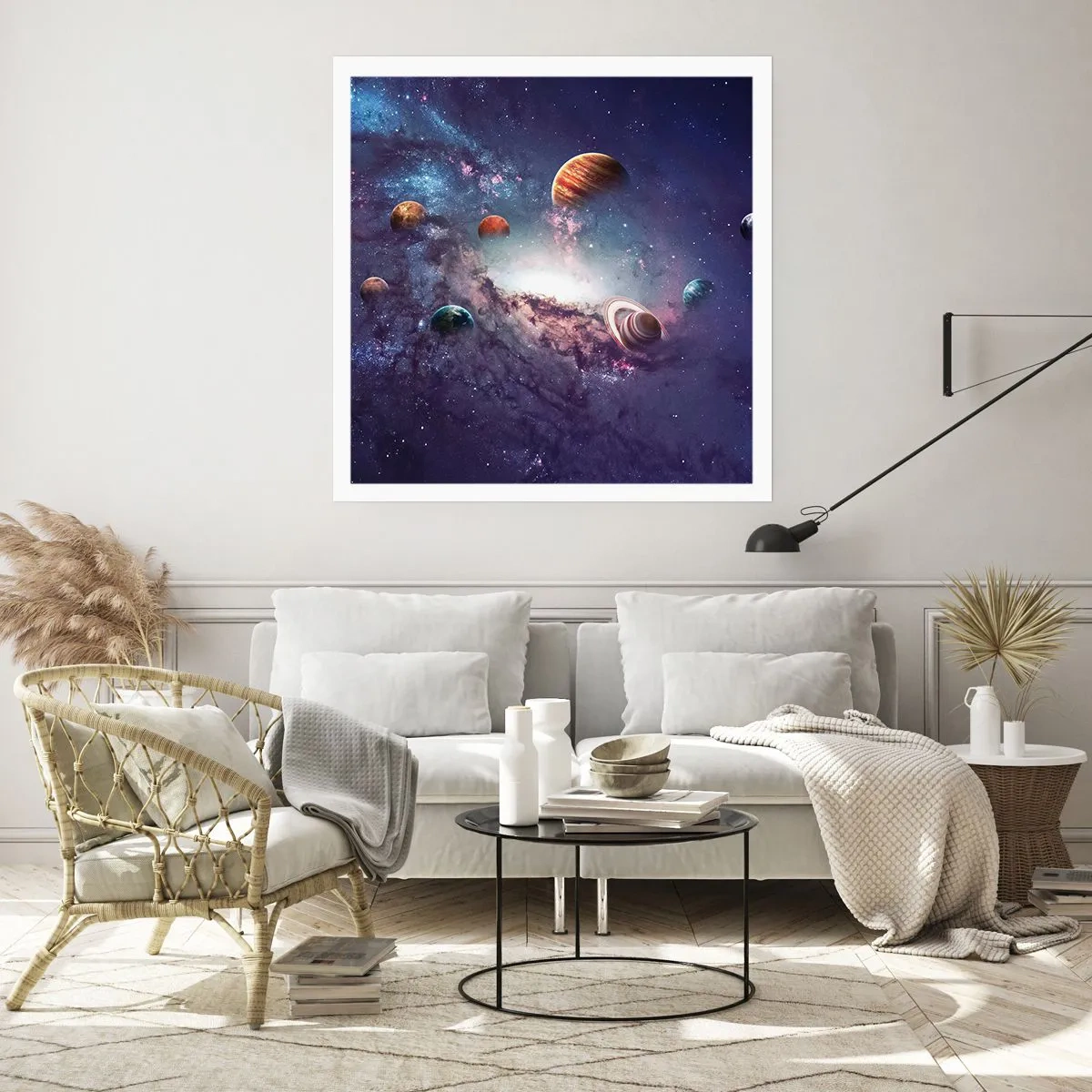 Poszter - Napos táncrendszer - 60x60 cm