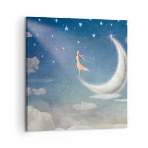 Vászonkép - Kék udvarló - 60x60 cm