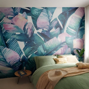 Fotótapéta Premium Canvas - Egy banánligetben - Absztrakció, Levelek, Darab - 250x175 cm