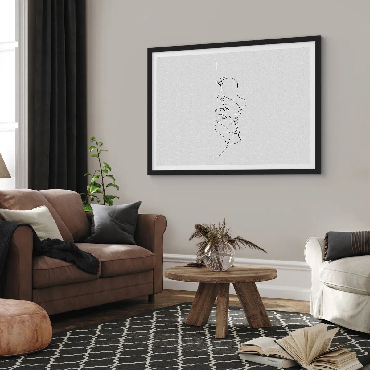 Poszter fehér keretben - Gyászos sóvárgás - 50x40 cm