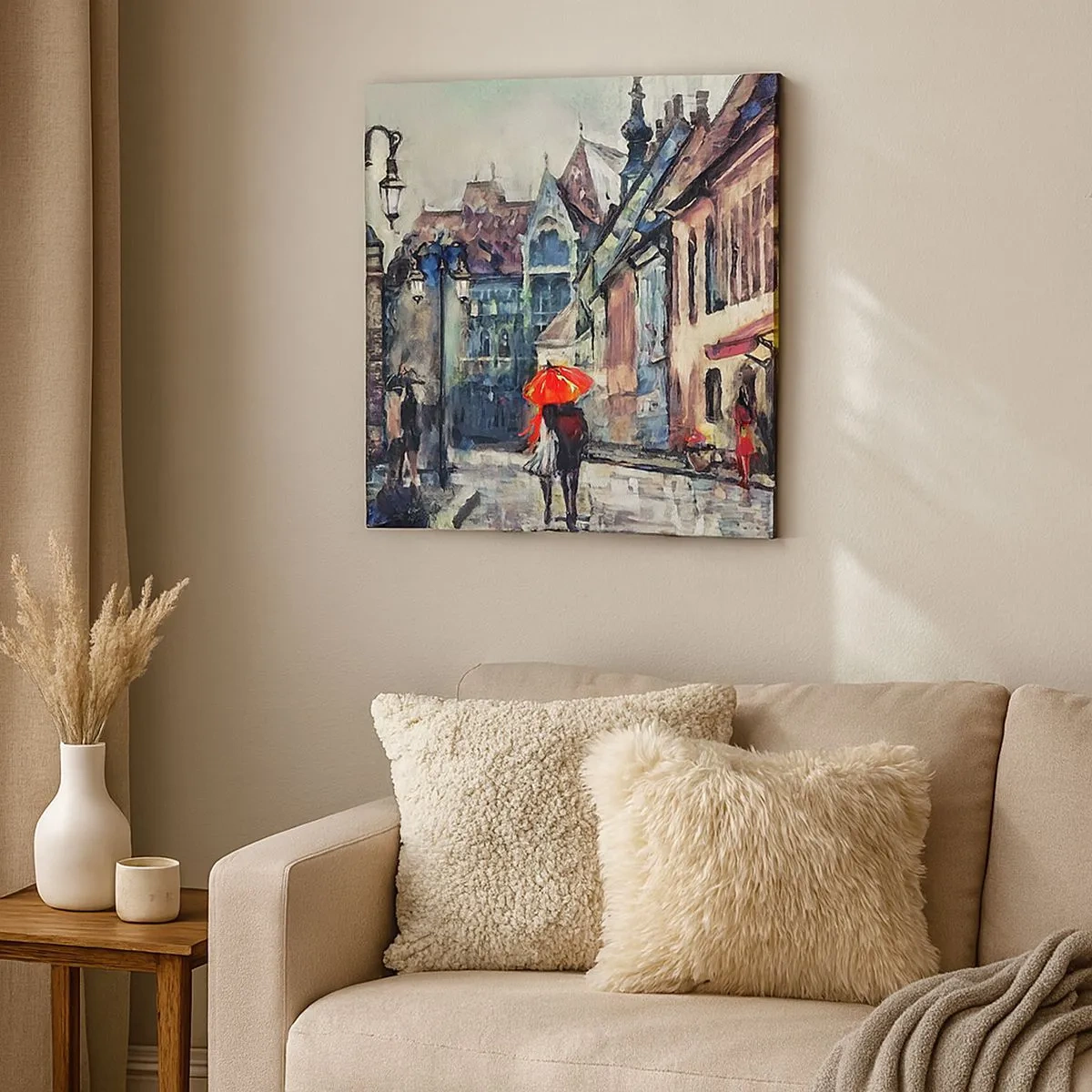 Vászonkép - Eső a kettőjüknek - 30x30 cm