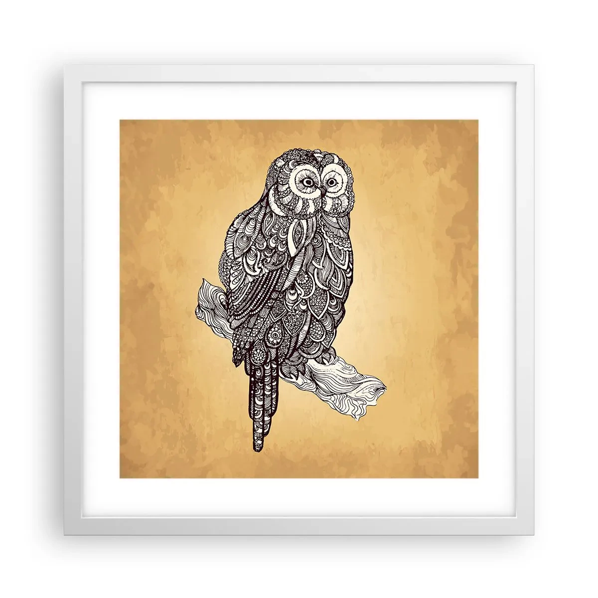 Poszter fekete keretben - A bölcsesség bonyolult díszei - 40x40 cm