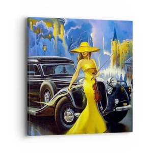 Vászonkép - Noktürn a hegedűre és a szerelemre - 40x40 cm