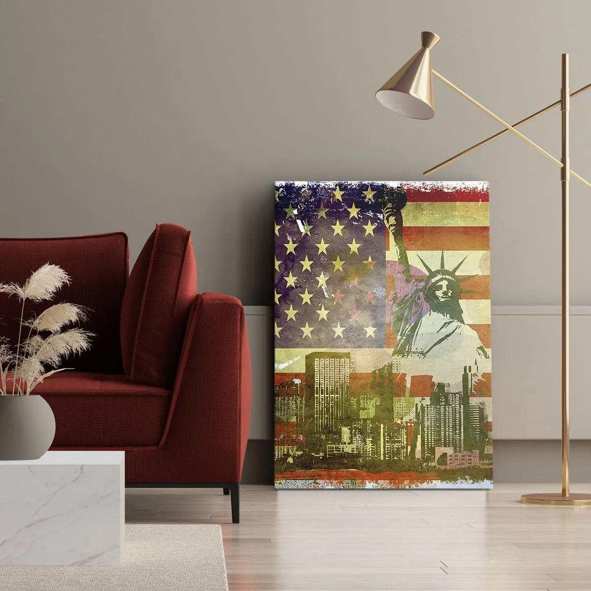 Vászonkép - Viva America! - 45x80 cm