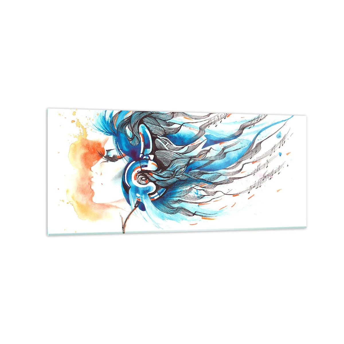 Üveg kép - Hadd szóljon a zene - 120x50 cm
