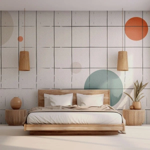 Fotótapéta Standard Eco - Csapdába esve. Mi vagy ők? - Háttér, Kerekek, Rács - 300x210 cm