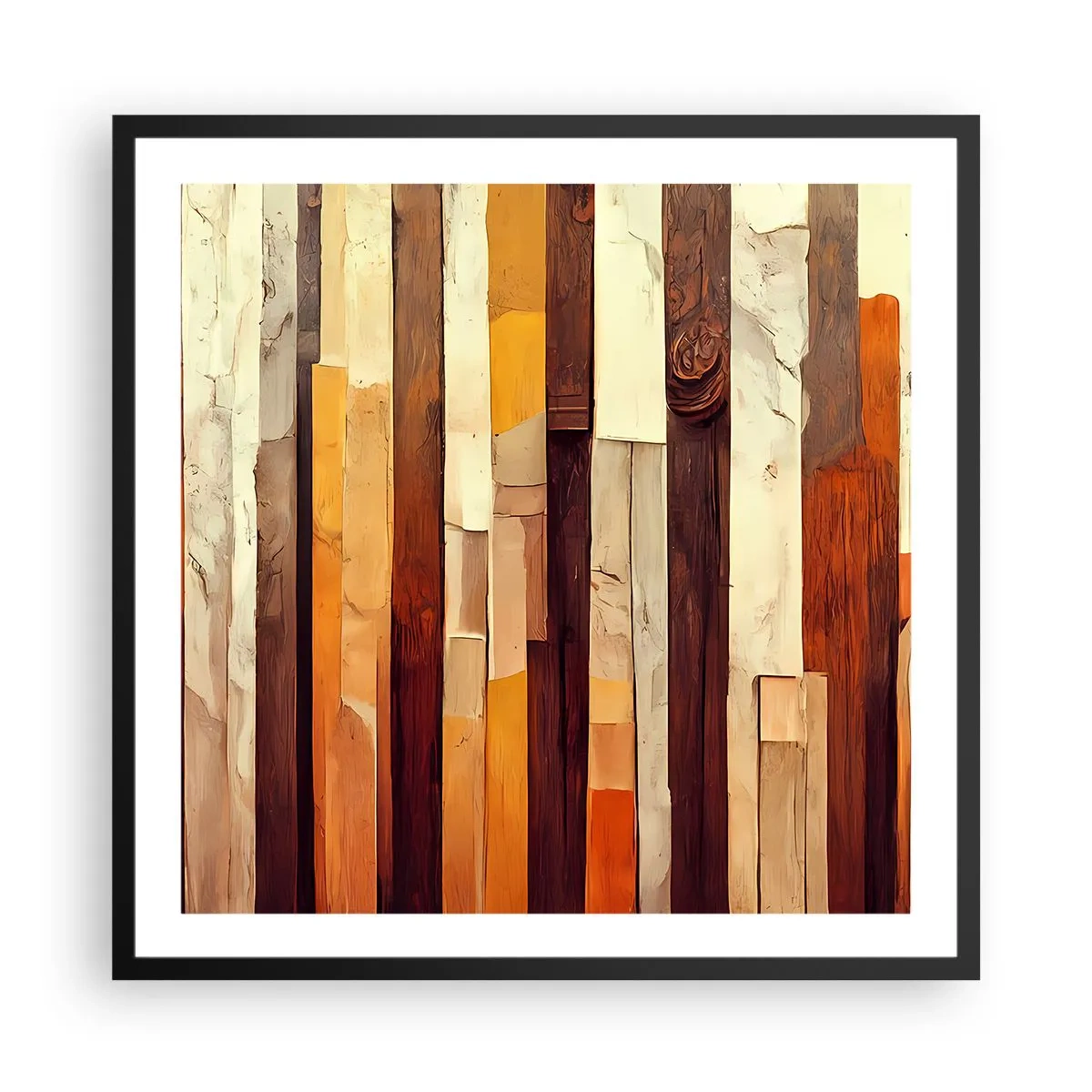 Poszter fehér keretben - Az erdei fák himnusza - 60x60 cm