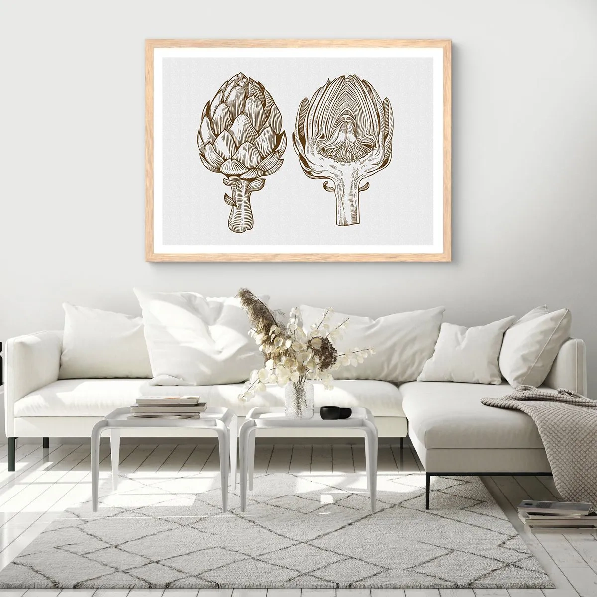 Poszter világos tölgy keretben - Anatómia lecke - 100x70 cm