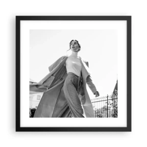 Poszter fehér keretben - Velem jössz? - 40x40 cm