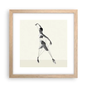 Poszter világos tölgy keretben - A világ színházában - 30x30 cm