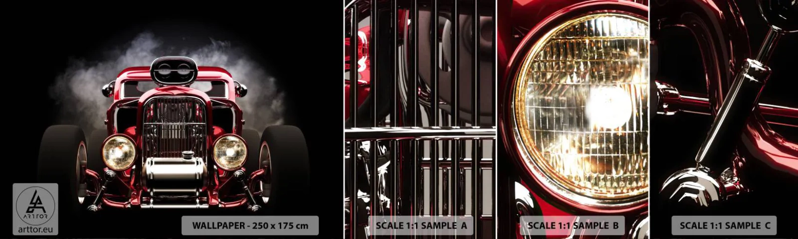 Fotótapéta Minta Standard Eco - Gyors és örülten szép - Autóipari, Autó, Sport - 100x30 cm