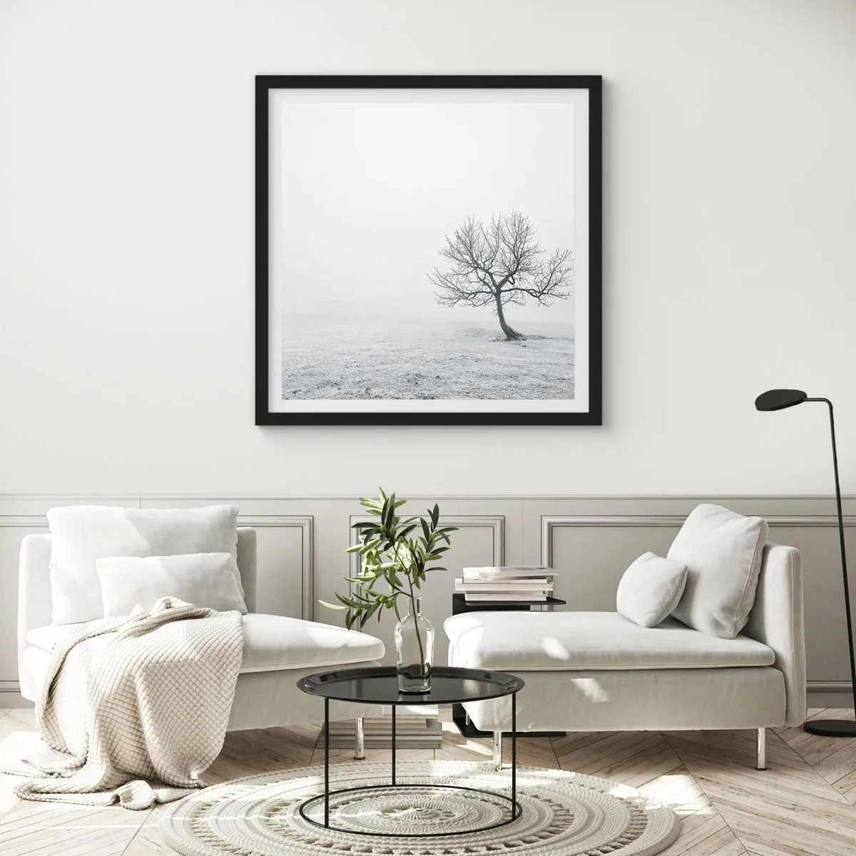 Poszter fehér keretben - A semmi ellen - 60x60 cm