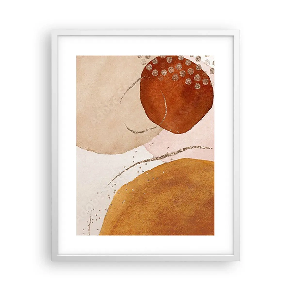 Poszter fekete keretben - Gömbölyűség és mozgás - 40x50 cm