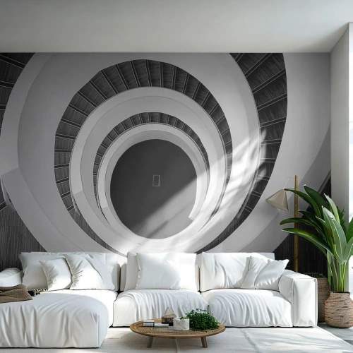 Fotótapéta Premium Canvas - Lényegre törő - Darab, Absztrakció, Csigalépcső - 400x280 cm