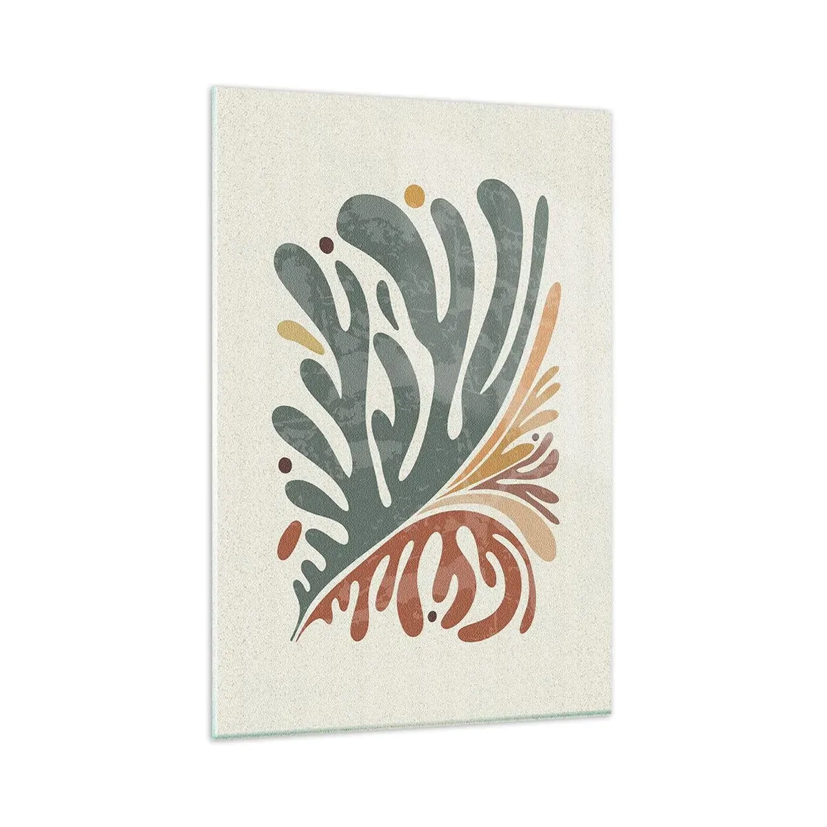 Üveg kép - Többszínű levél - 80x120 cm