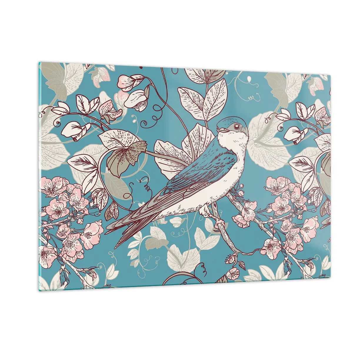 Üveg kép - A vörös és ezüst tűlevelűben - 120x80 cm