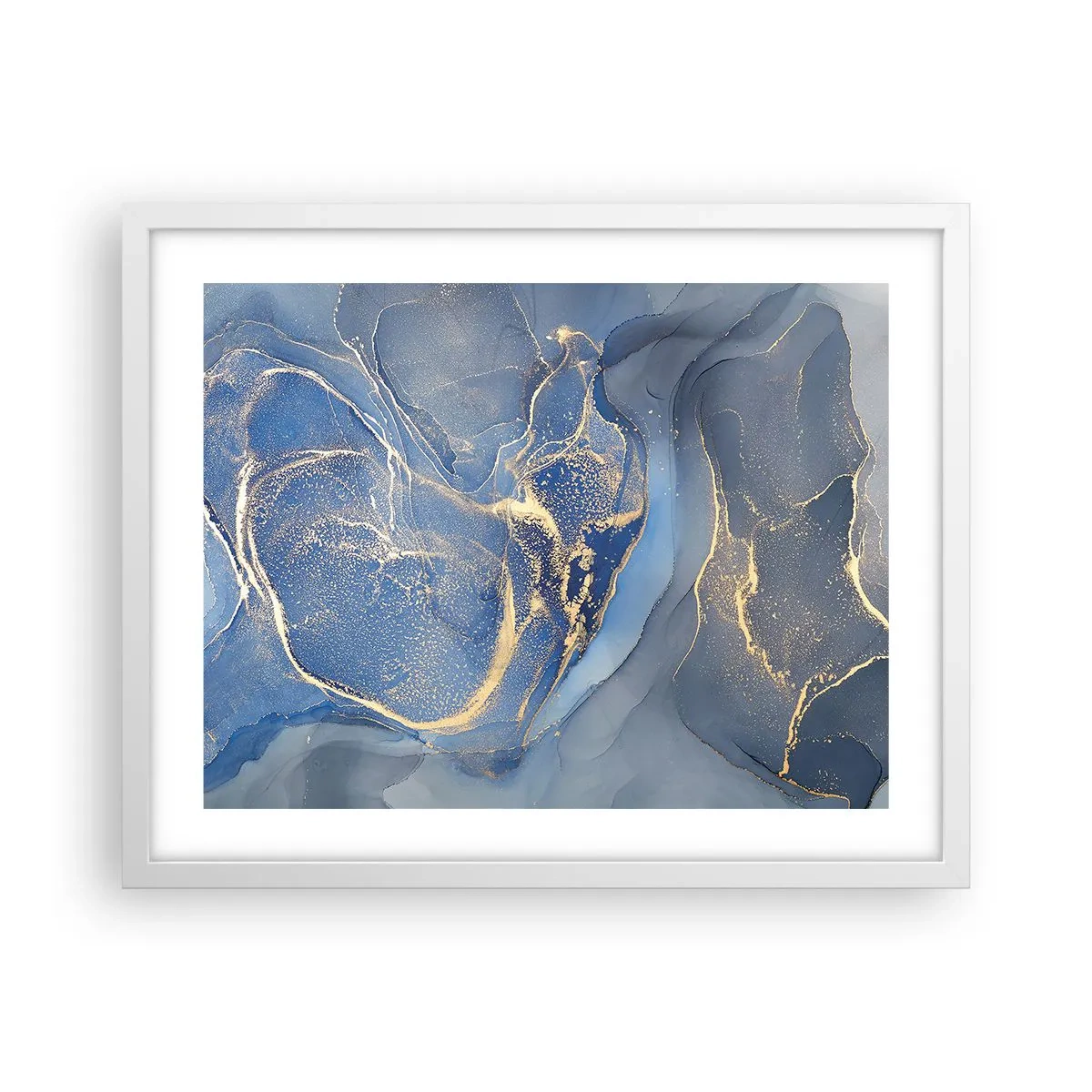 Poszter fekete keretben - Arany por - 50x40 cm