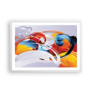 Poszter fekete keretben - Az elemek tánca - 70x50 cm