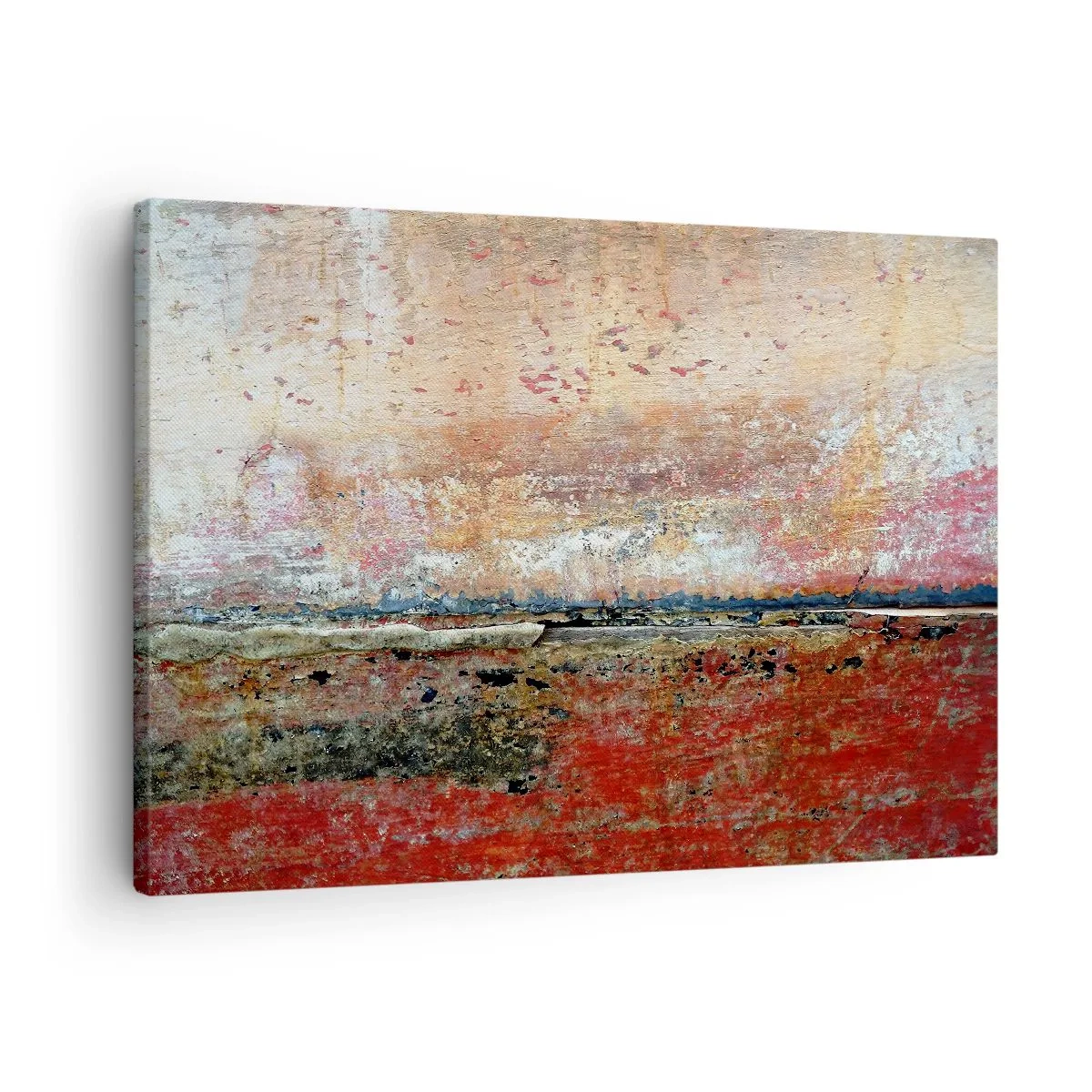 Vászonkép - Egy absztrakt kompozíció, melyet a tenger és a természet ihletett. - 70x50cm - Talán a tenger - Modern fali dekoráció nappalihoz és hálószobához ARTTOR