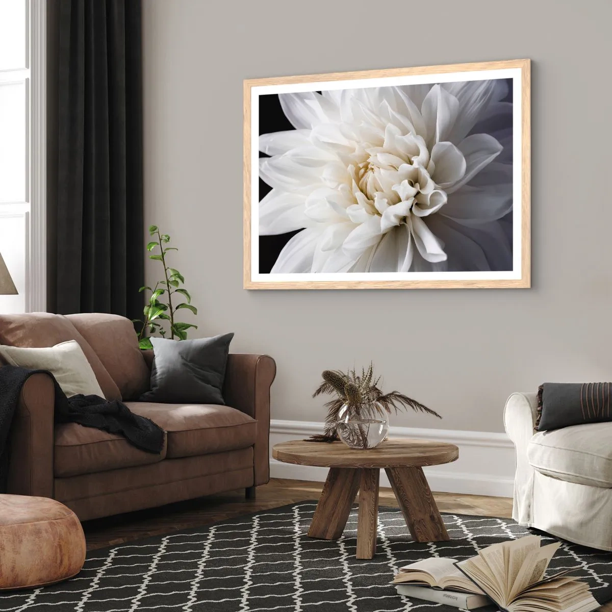 Poszter világos tölgy keretben - Menyasszony reggele - 50x40 cm