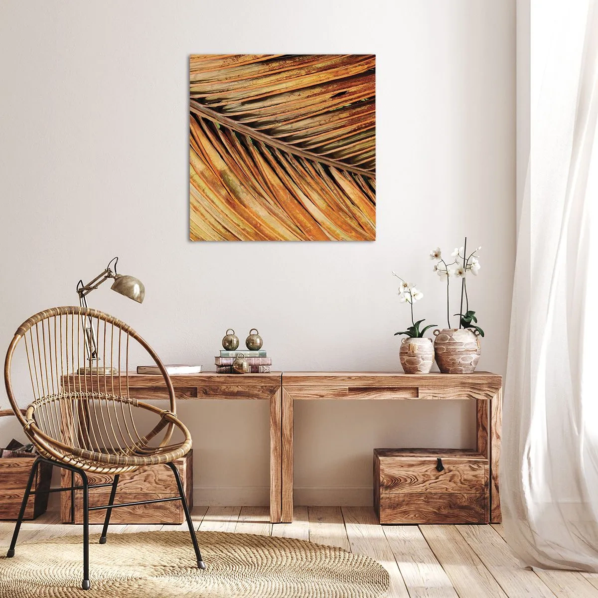 Vászonkép - Kókusz aranya - 40x40 cm