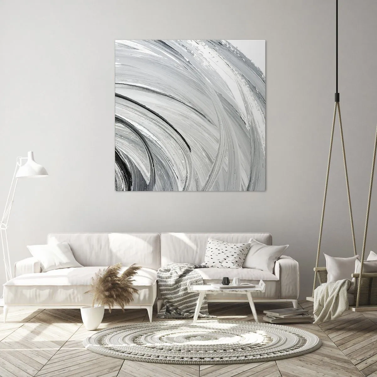 Vászonkép - Orbitális kompozíció - 30x30 cm