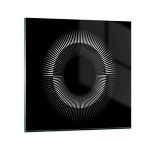 Üveg kép - Fekete Nap - 40x40 cm