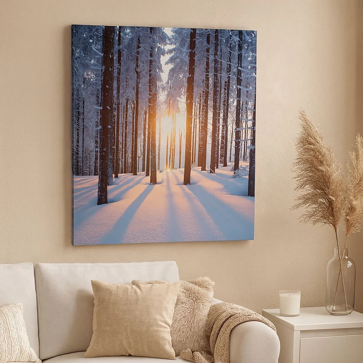 Vászonkép - Egyértelműen fekete-fehéren - 30x30 cm