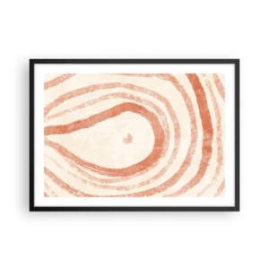 Poszter fehér keretben - Korallkörök - kompozíció - 70x50 cm