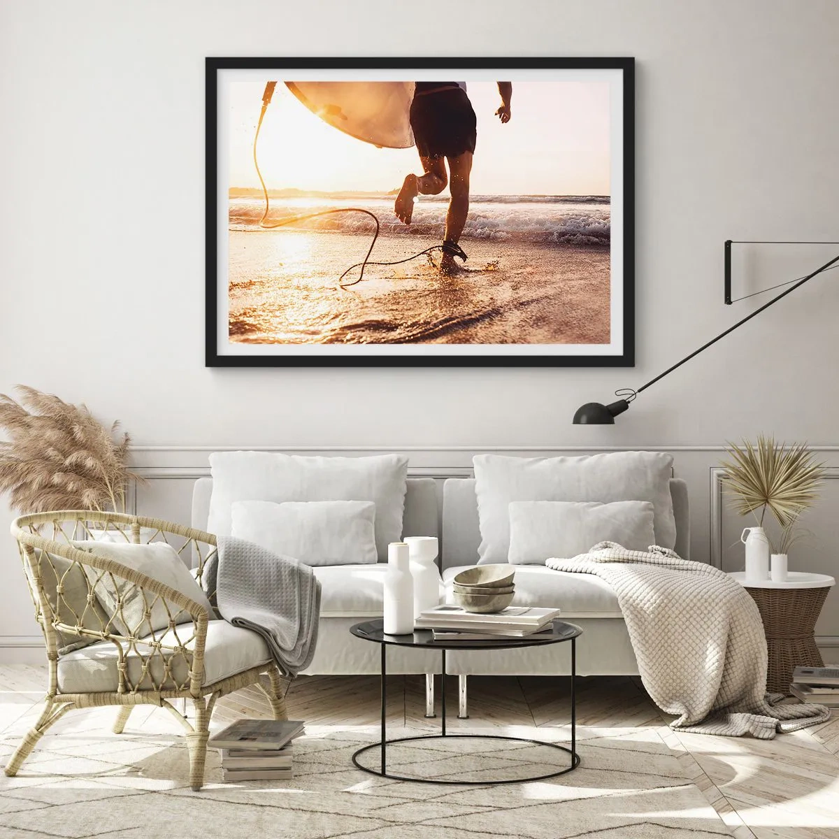 Poszter fehér keretben - A hullám felé - 70x50 cm
