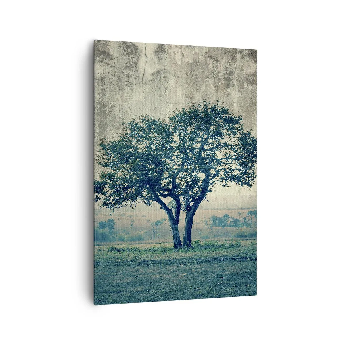 Vászonkép - Almafa a kék mezőn? - 70x100 cm