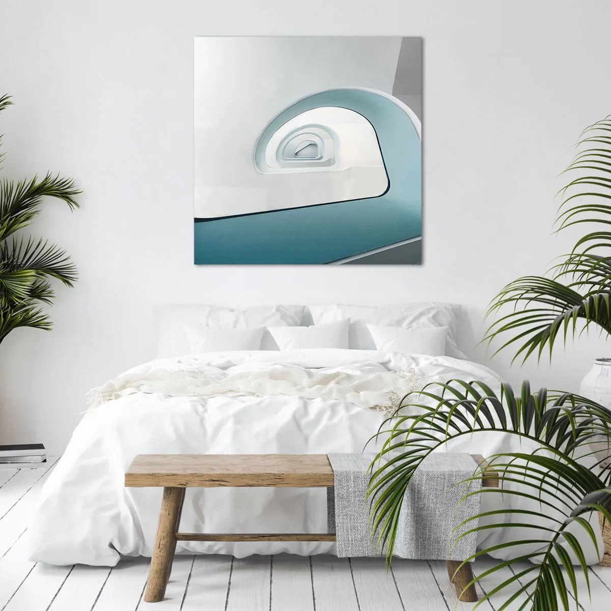 Vászonkép - A kék aljára - 70x70 cm