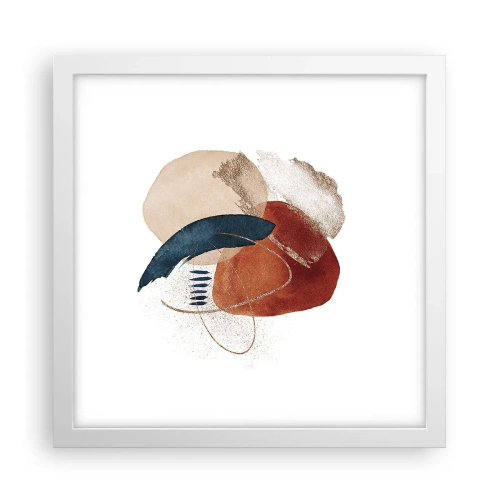 Poszter fekete keretben - Ovális kompozíció - 30x30 cm