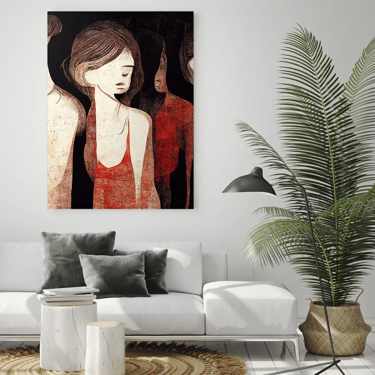 Üveg kép - A sötétség madonnái - 50x70 cm