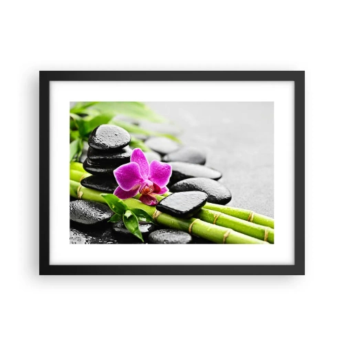 Poszter fehér keretben - Nyugodt egyensúlyban - 40x30 cm