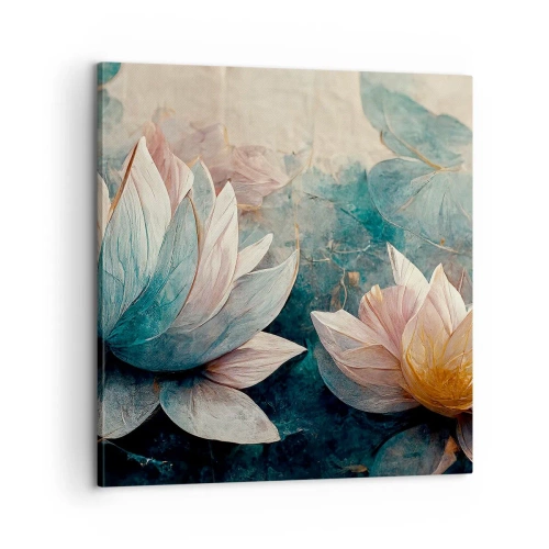 Vászonkép - Tavi csillagok - 60x60 cm