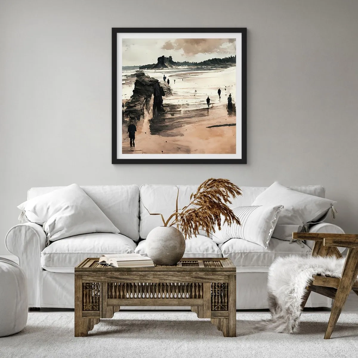 Poszter fehér keretben - Megidézett - 60x60 cm