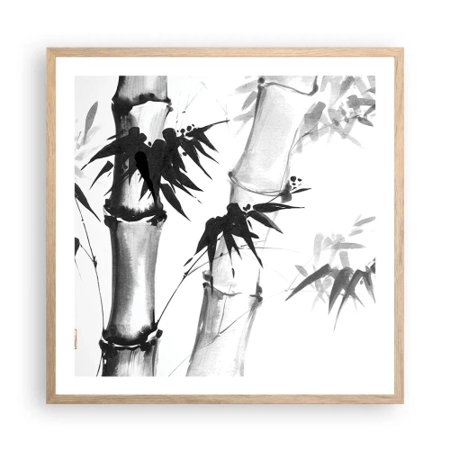 Poszter világos tölgy keretben - Közelkép a keletről - 60x60 cm