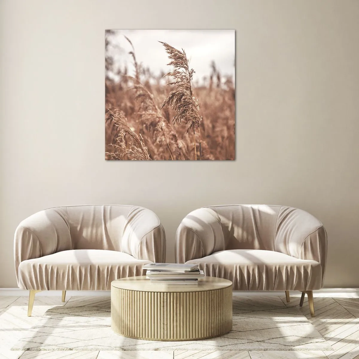 Üveg kép - Ősz van már a mezőkön - 60x60 cm