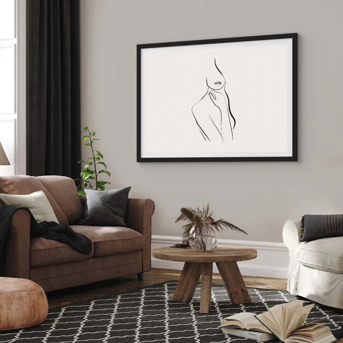 Poszter fehér keretben - A melankólia hulláma - 91x61 cm