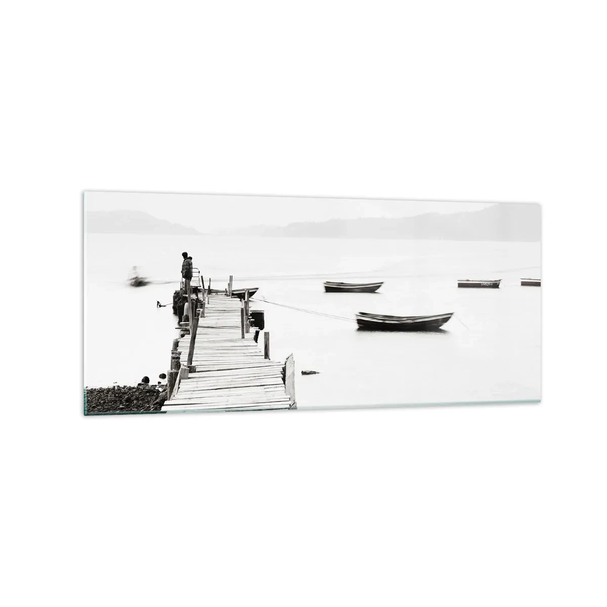 Üveg kép - Csendes és tiszta víz felett - 120x50 cm