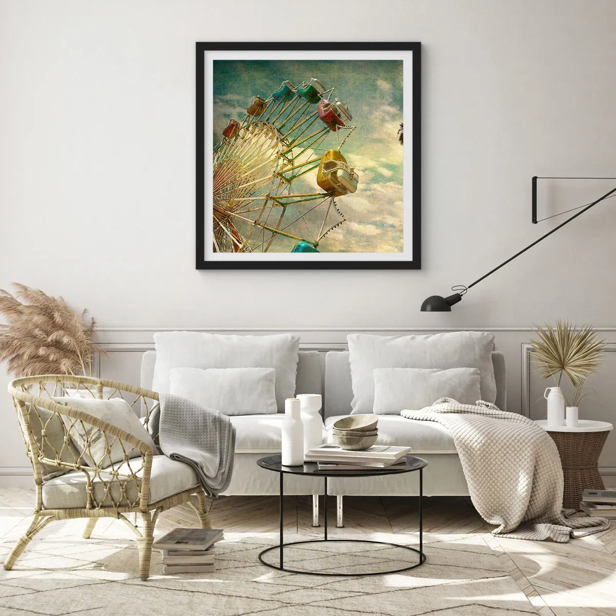 Poszter fehér keretben - Lesz, lesz mulatság.... - 40x40 cm