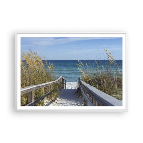 Poszter fekete keretben - Napsütésben, szélben - 100x70 cm