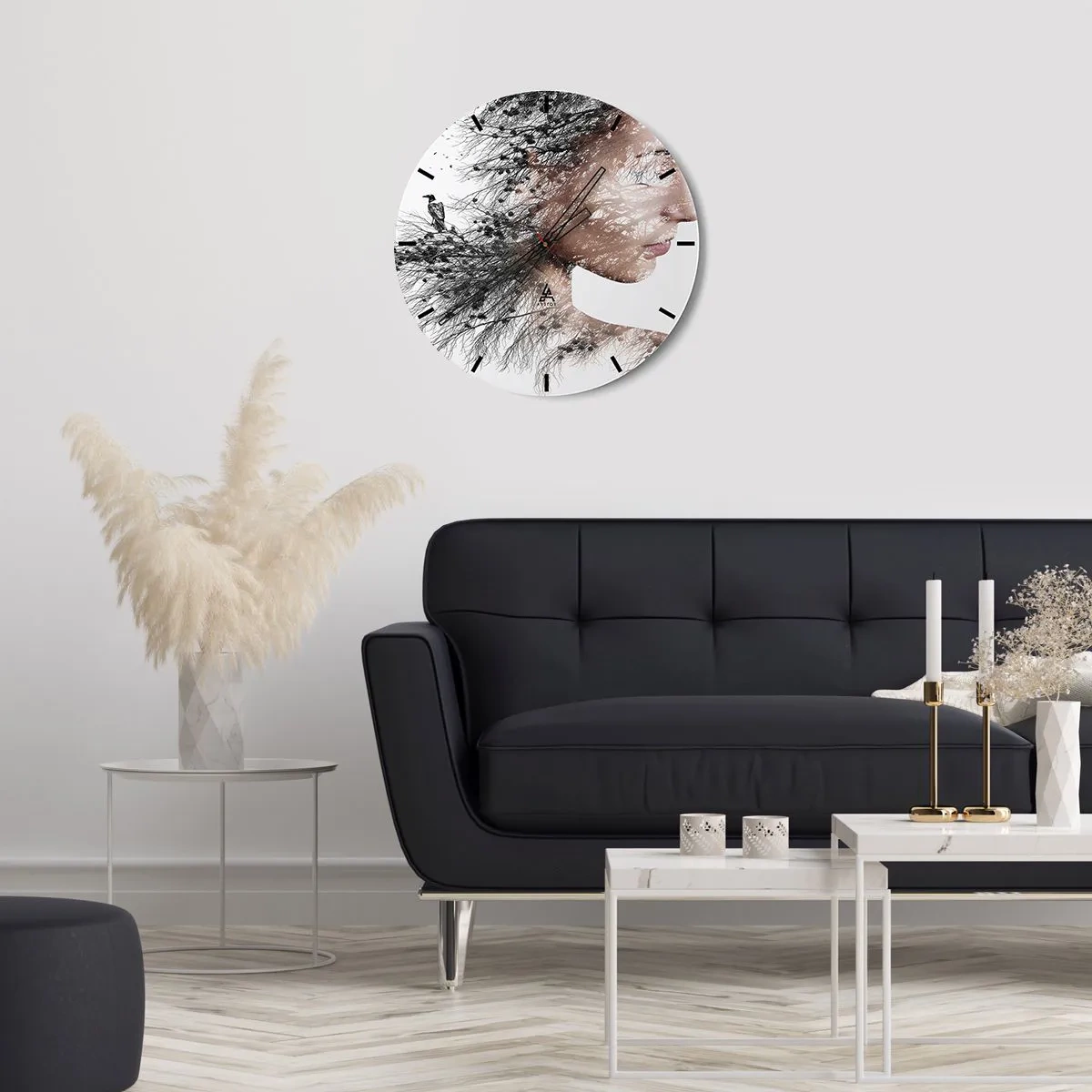 Falióra, Óra - Az erdő szelleme - 40x40 cm