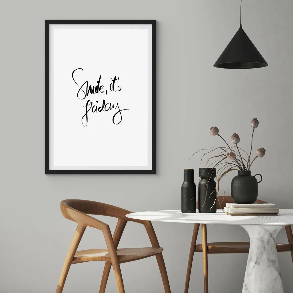 Poszter fehér keretben - Igazi öröm - 50x70 cm