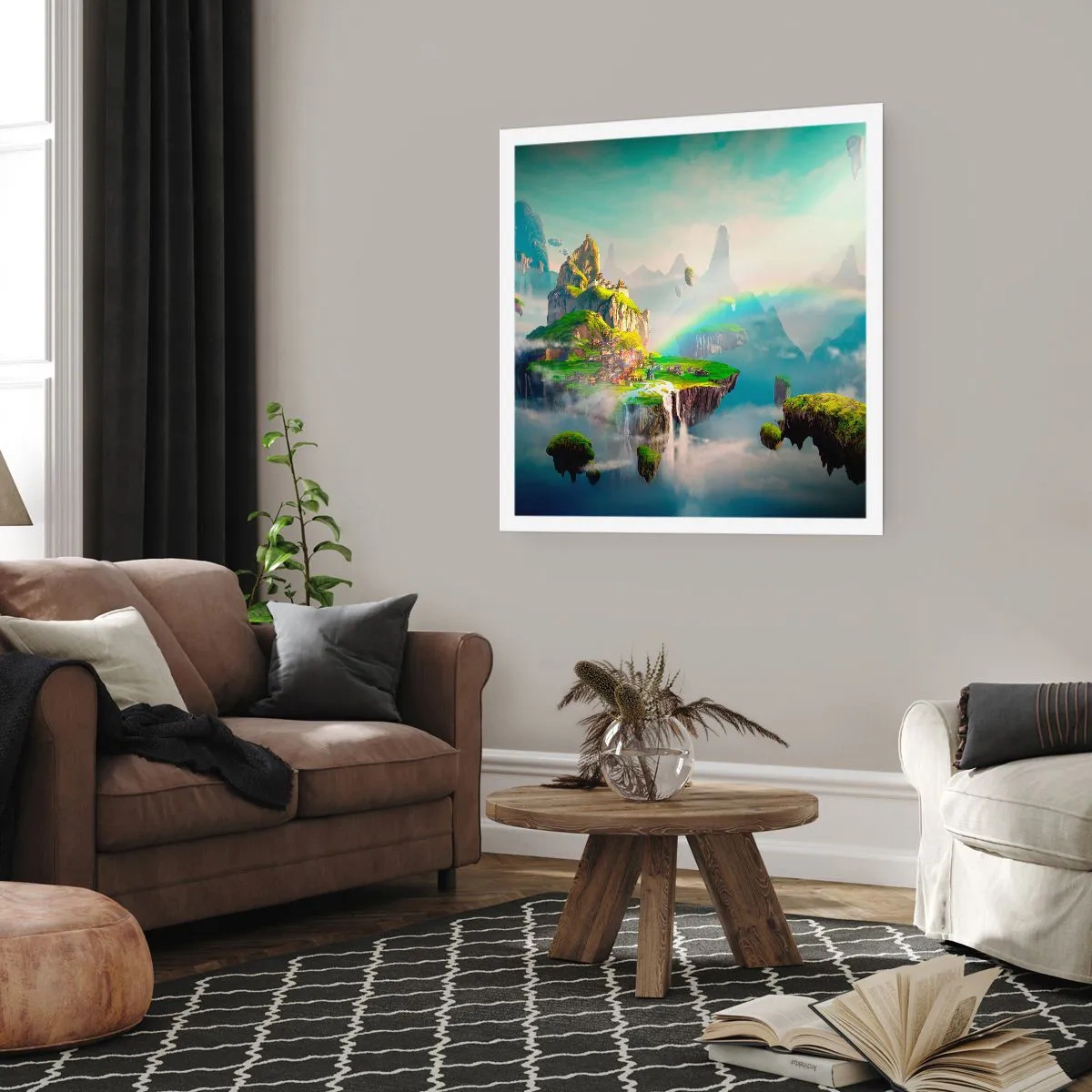 Poszter - Az ég közepén - boldog szigetek - 60x60 cm