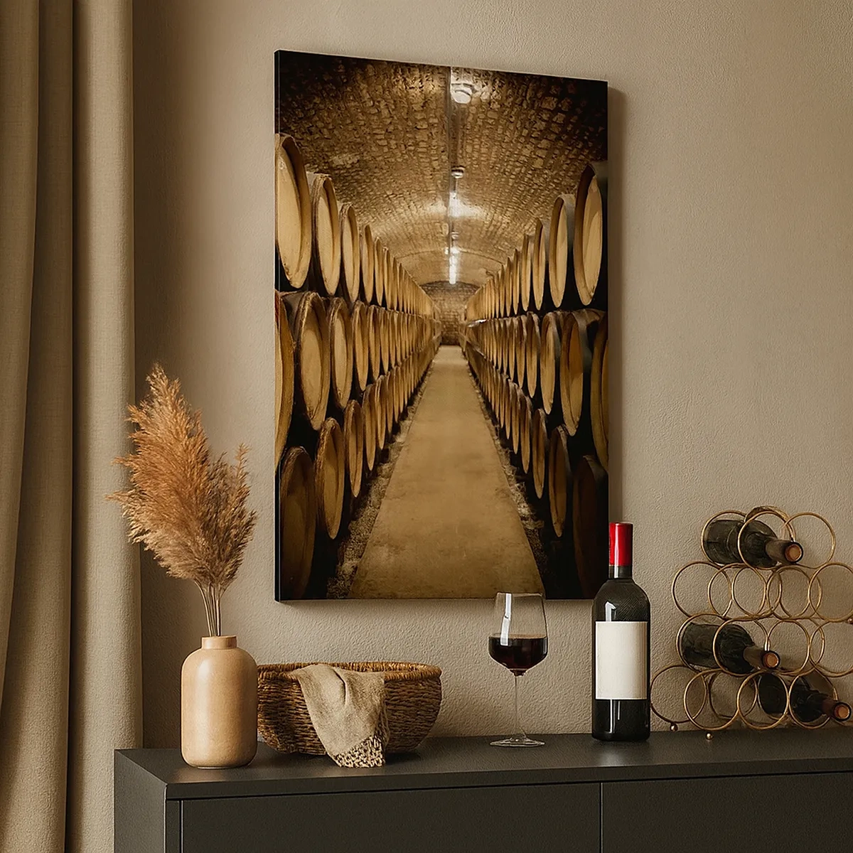 Vászonkép - Egy téglapincében - 50x70 cm