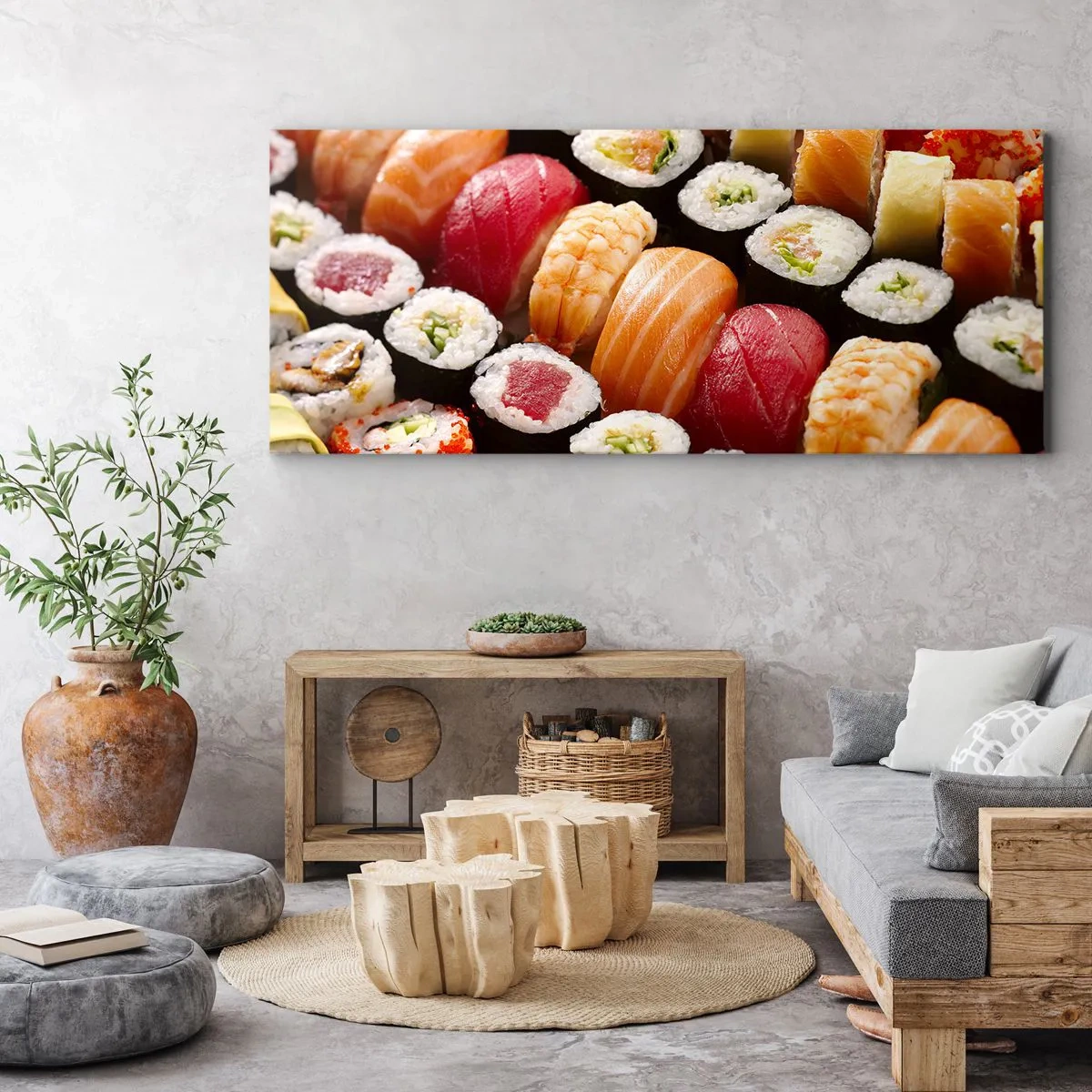 Vászonkép - Ázsia színei és ízei - 100x40 cm