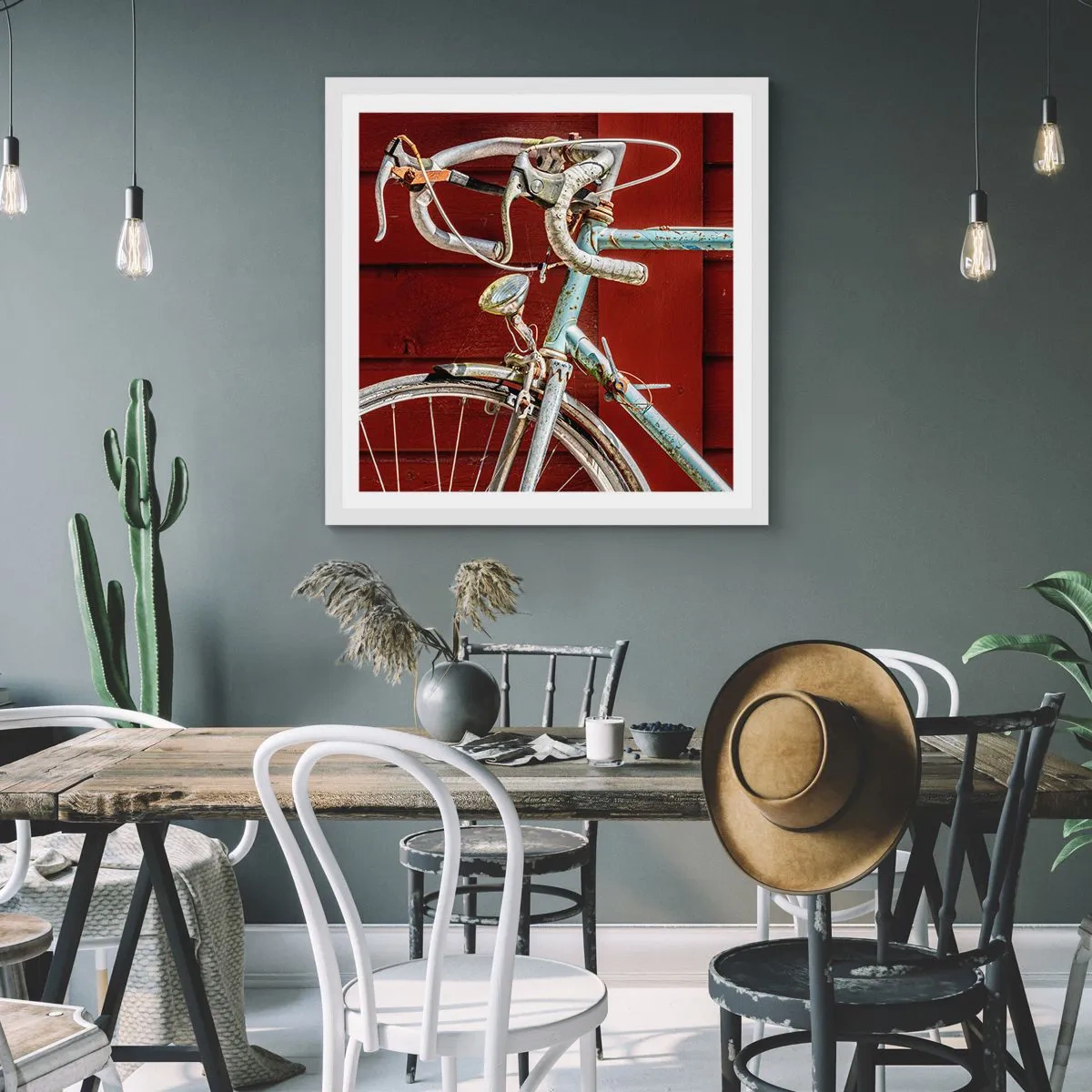 Poszter fekete keretben - Győzelemre teremtve - 30x30 cm