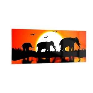 Üveg kép - Este pedig egy kis italra - 100x40 cm